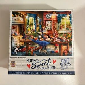 Like New 550 Piece Jigsaw Puzzle “Baking Bread” by Home Sweet Home